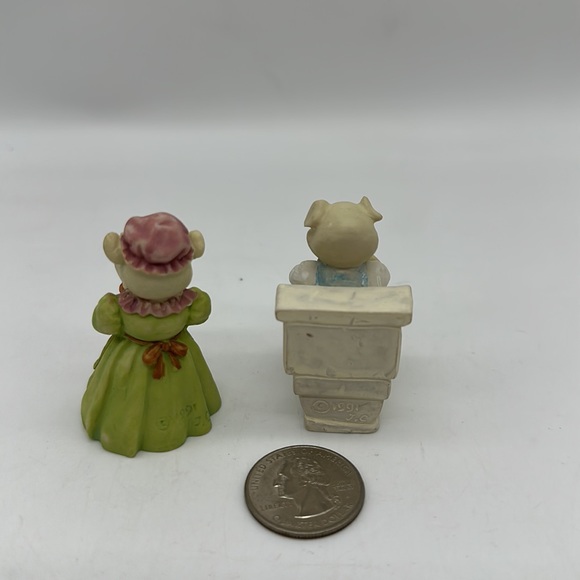 Vintage Pig Figurines 1991 JC Miniatures Lot of 2/Both 2” Tall approx. - Picture 4 of 10